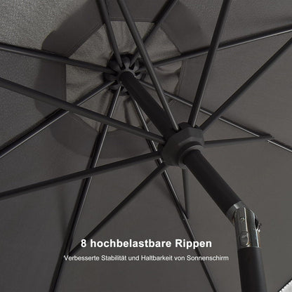 Sonnenschirm 270 cm Rund mit