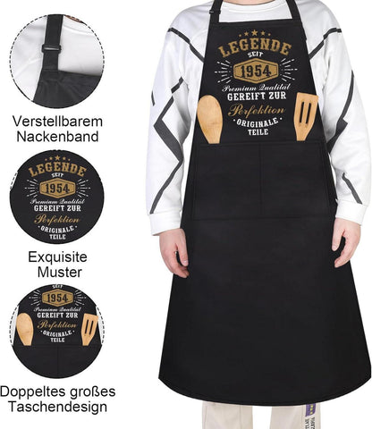 Grillschürze für Männer zum 70. Geburtstag - Lustig und