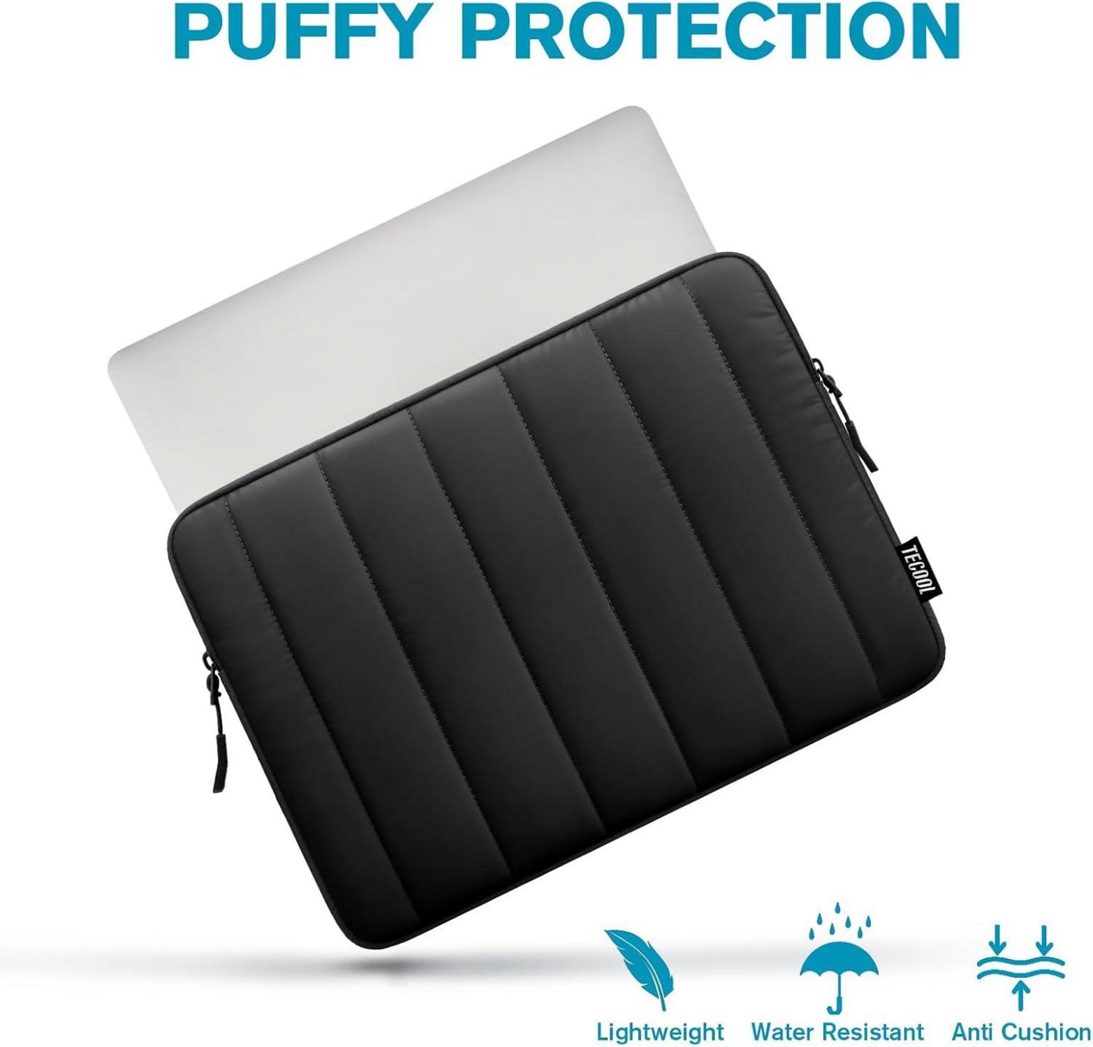 TECOOL Puffy 13.3 Zoll Laptop Hülle Tasche MacBook Air 13,6 M3 M2
