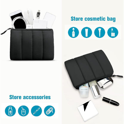 Laptoptasche 14 Zoll, spritzwassergeschützt, mit Zubehörtasche, Schwarz
