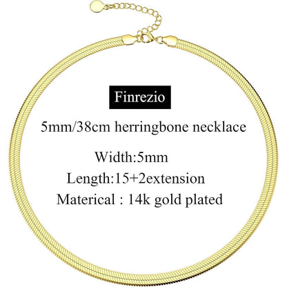 Vergoldete Schlangenkette Damen 14K Edelstahl, verstellbar