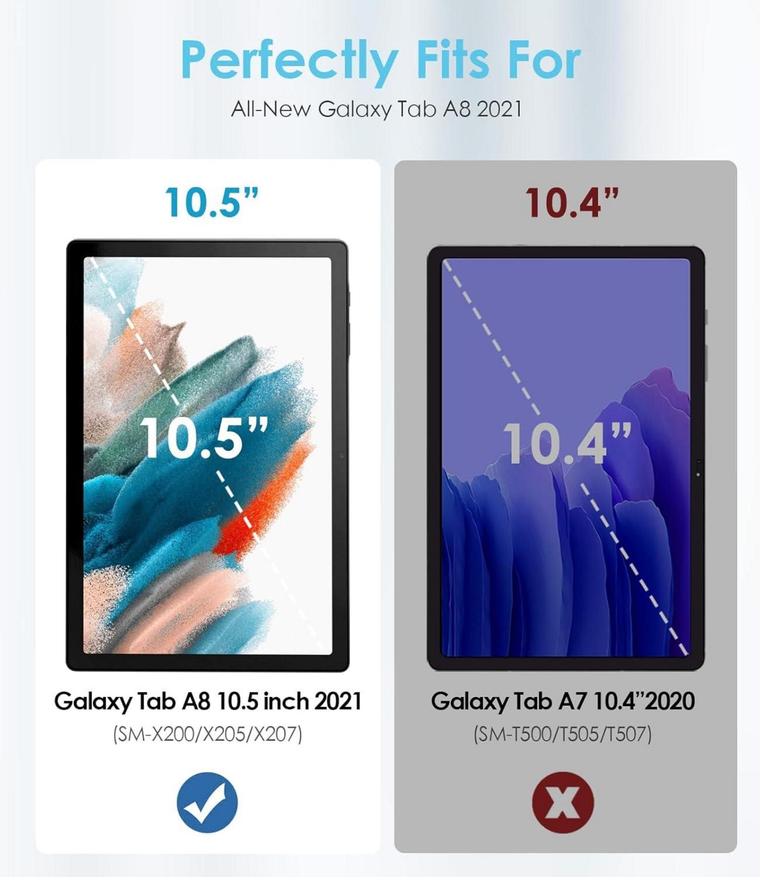 TiMOVO Galaxy Tab A8 10,5 Zoll 2021 2022 Hülle 90° Drehbar