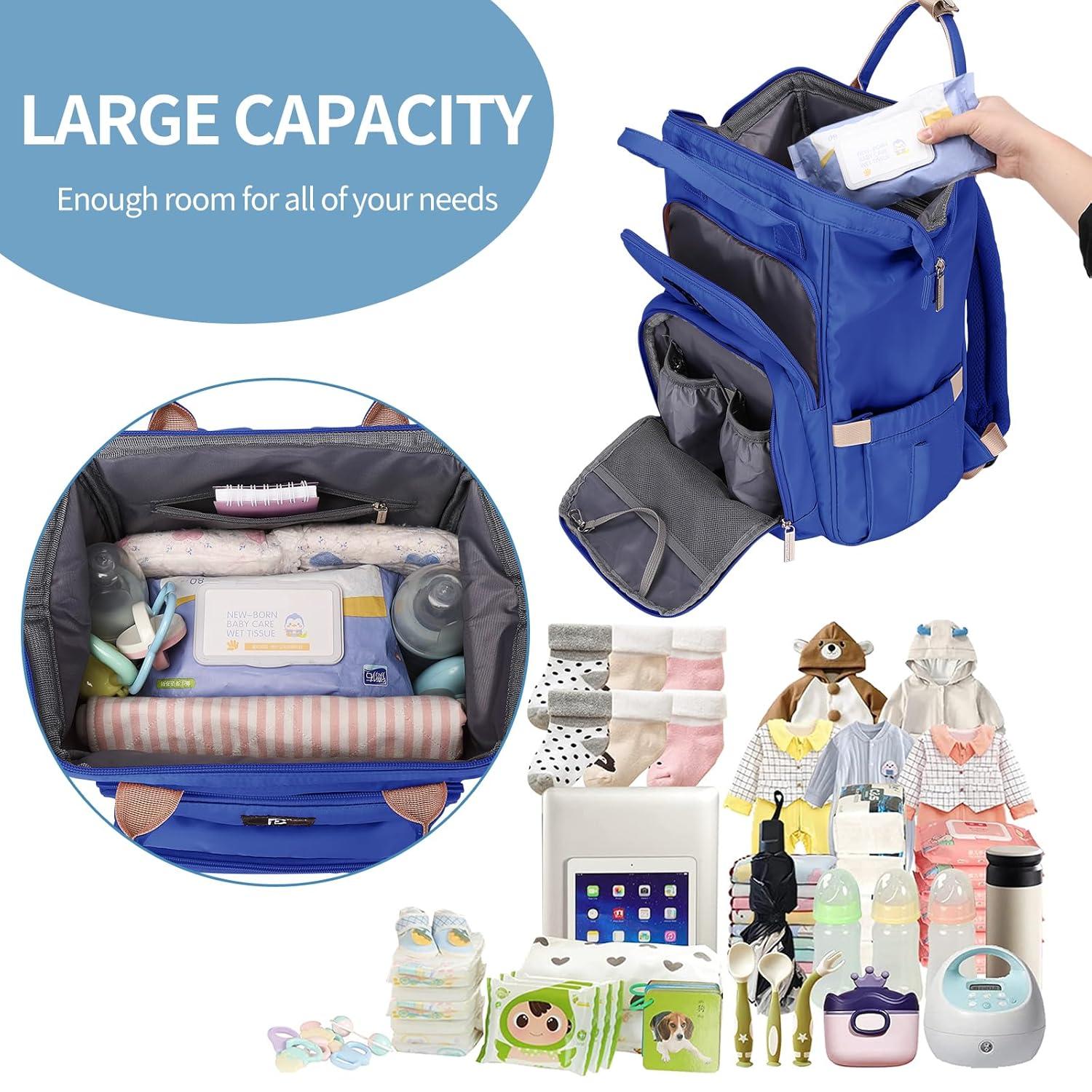 Pomelo Baby Wickelrucksack mit wasserdichter Wickelunterlage