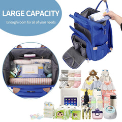 Pomelo Baby Wickelrucksack mit wasserdichter Wickelunterlage