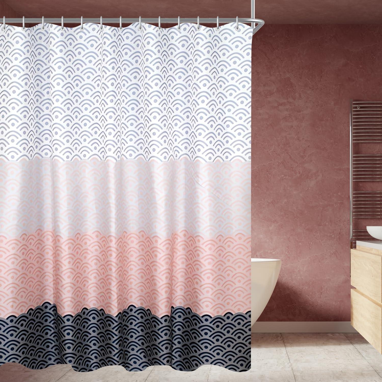 Duschvorhang Blume 80x180cm Antischimmel Wasserdicht Polyester