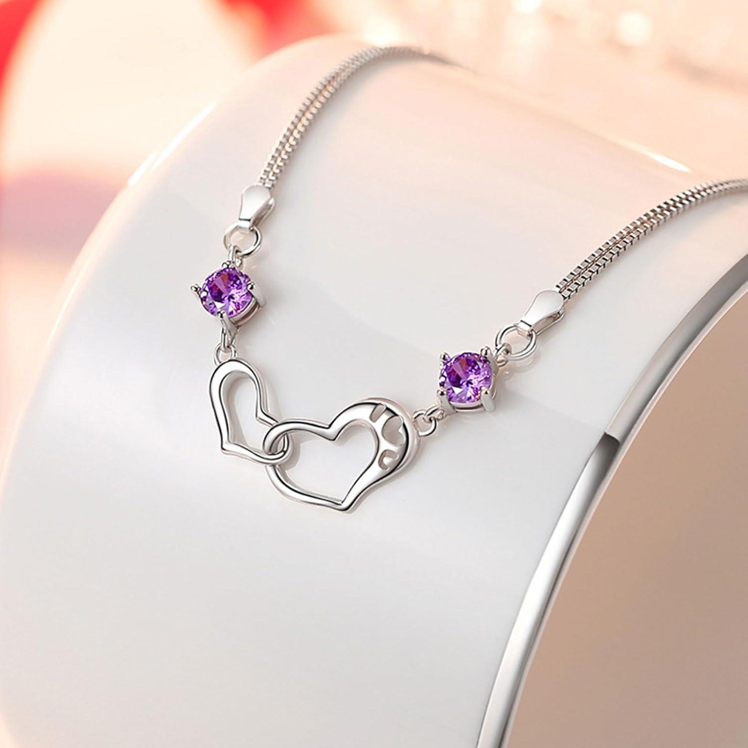 Infinity Rosen Geschenkbox für Frauen - Ewige Blumen Rose mit Violett