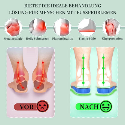 Orthopädische Einlegesohlen 3 Paar – Komfort & Fußgewölbestütze – Schwarz Gr. 45-46