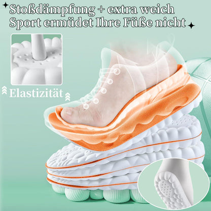 Orthopädische Einlegesohlen 3 Paar – Komfort & Fußgewölbestütze – Schwarz Gr. 45-46