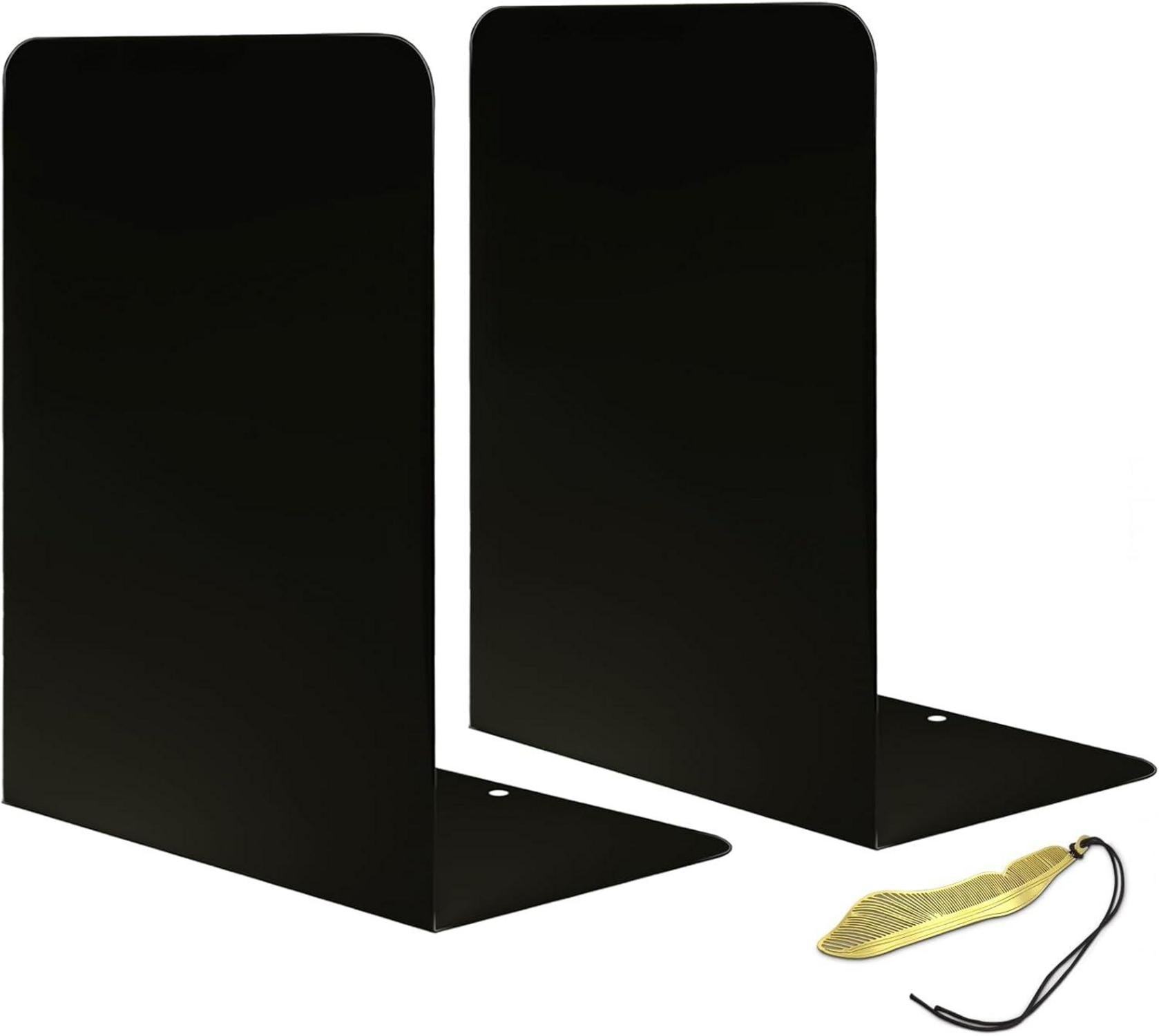 Buchstützen Metall Vintage Schwarz 1 Paar Bücherhalter Regal Bookends