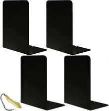 Qualsen Metall Buchstützen Set Vintage Schwarz 2 Paare
