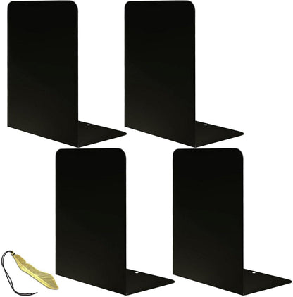 Qualsen Metall Buchstützen Set Vintage Schwarz 2 Paare