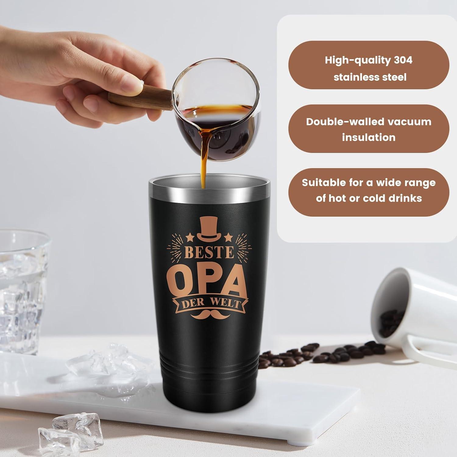 Miofula Thermobecher Edelstahl 20oz Geschenk für Opa