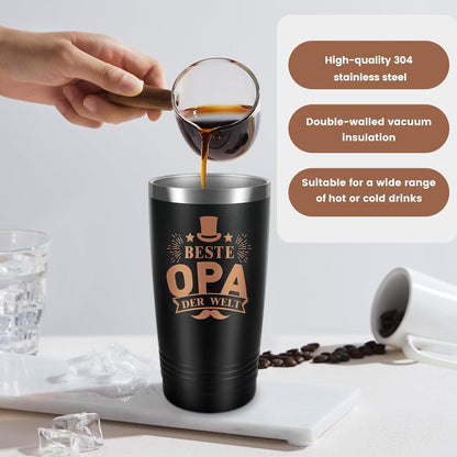 Miofula Thermobecher Edelstahl 20oz Geschenk für Opa