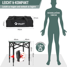 Aluminium Klapptisch mit Tragetasche | Campingtisch