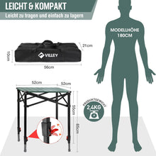 Aluminium Klapptisch mit Tragetasche