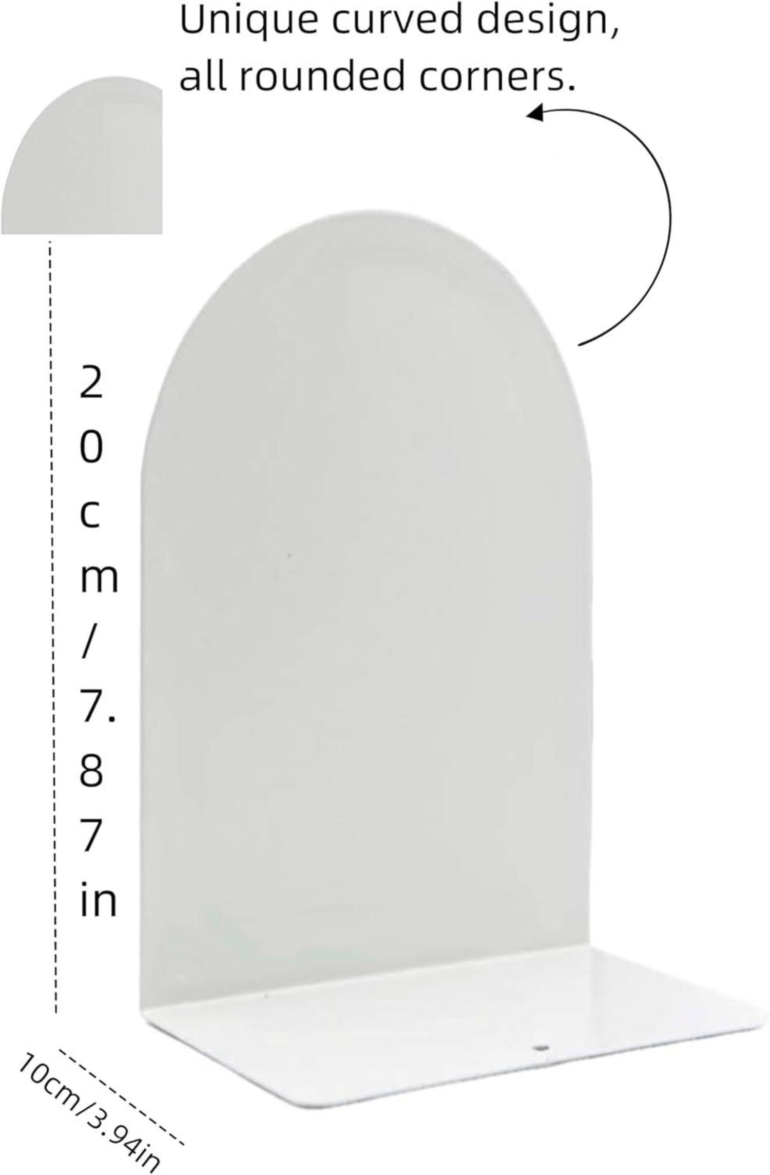 Deefongo 2 Stück Metall Buchstütze für