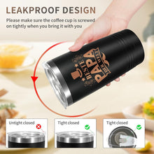 Geschenk für Papa Thermobecher mit Strohhalm 20oz Edelstahl
