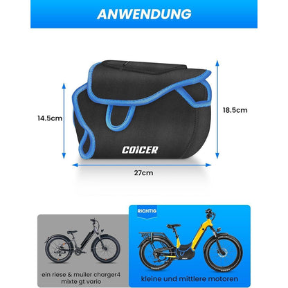 COICER Ebike Mittelmotor Schutzhülle für Bosch Brose Shimano