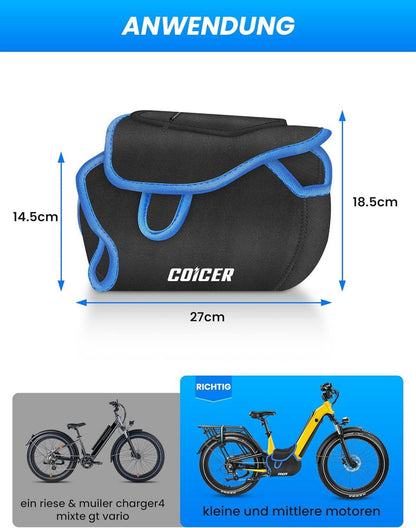 COICER Ebike Mittelmotor Schutzhülle Regenschutz Bosch Brose Shimano Yamaha