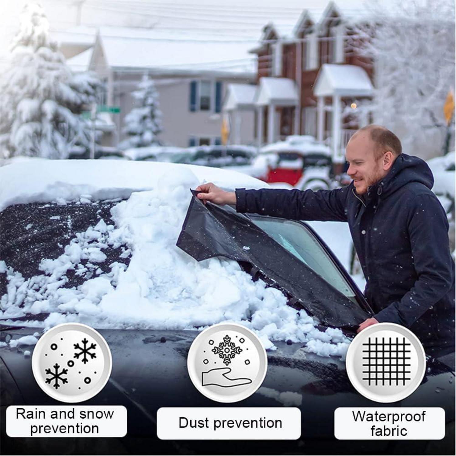 Frontscheibenabdeckung Auto Magnet Fixierung Winter 215x155cm