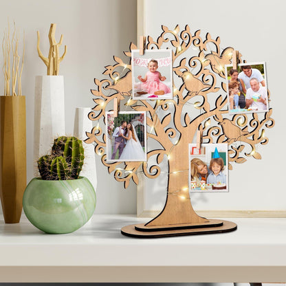 LED Geldbaum Holz Geschenk Geburtstag Hochzeit Männer Frauen