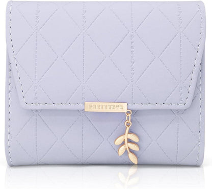 Damen Mini Geldbörse Vegan Leder Münzfach Kartenfächer