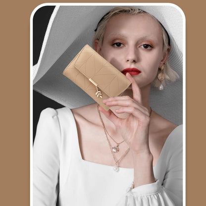 Damen Geldbeutel Portemonnaie Vegan Leder Klein Multifunktional Schwarz