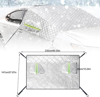 Frontscheibenabdeckung Auto Winter 600D Oxford Schnee Frost