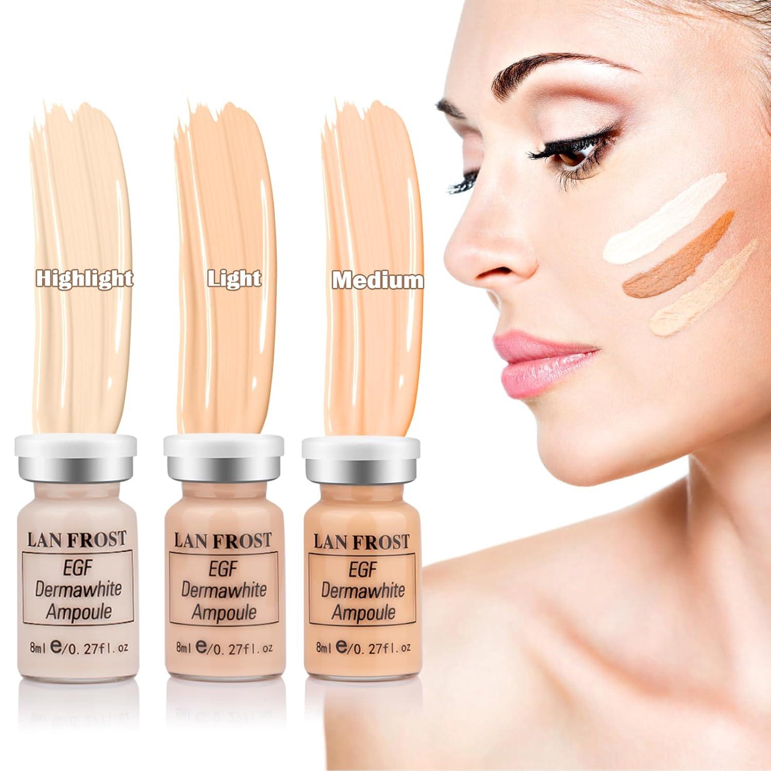 BB Facial Glow Starter Kit Hyaluronsäure Serum Foundation Skincare 6 Fläschchen Glow Pigment Kit