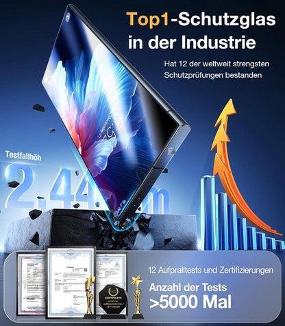 TORRAS Samsung S24 Ultra Panzerglas 9H+ 2 Stück