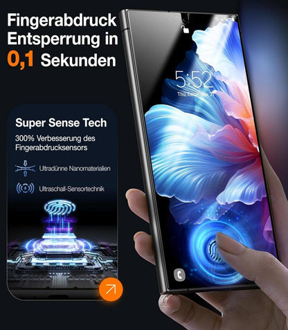 Panzerfolie für Samsung S24 Ultra 9H+ Glas - Staubfreie Installation