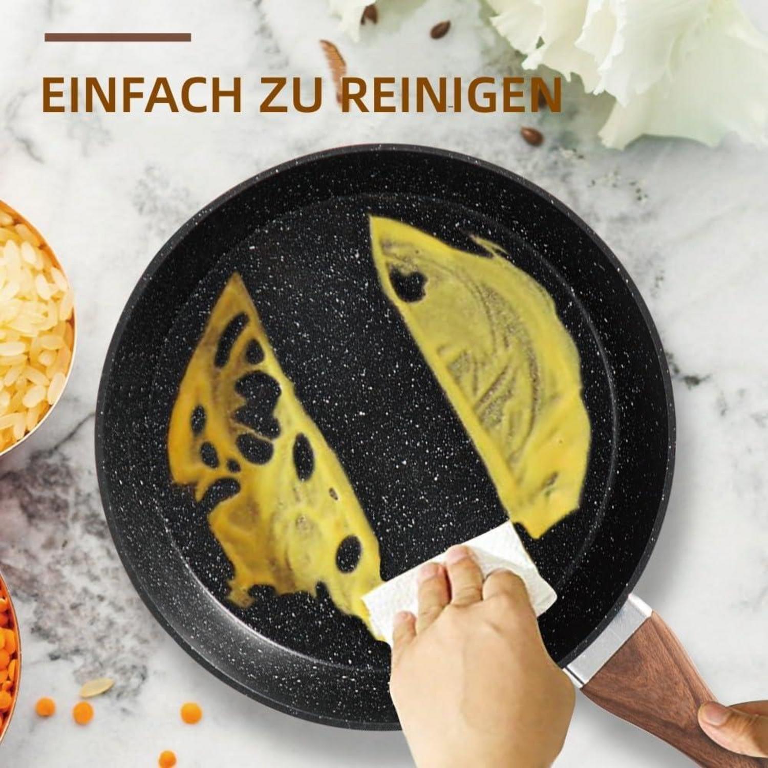 DishDelight 12-teiliges Induktions-Töpfe Set mit Deckel antihaftbeschichtet