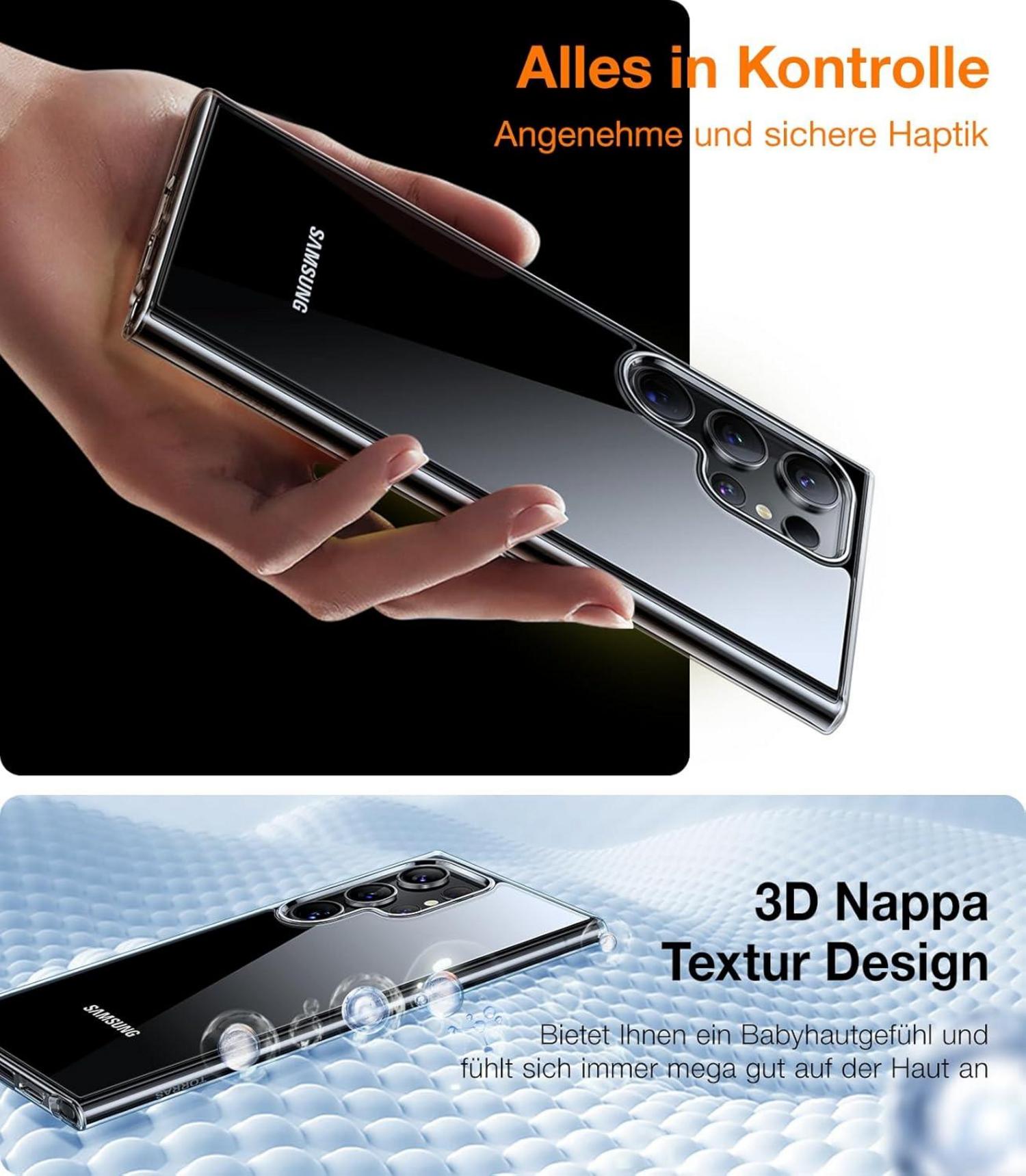 Samsung Galaxy S24 Ultra Hülle - TORRAS Diamond Series Stoßfest Anti-Vergilbung