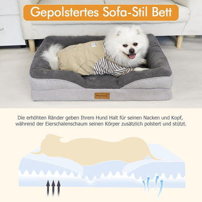 Orthopädisches Hundebett Mittelgroße Hunde Waschbar 91x68cm