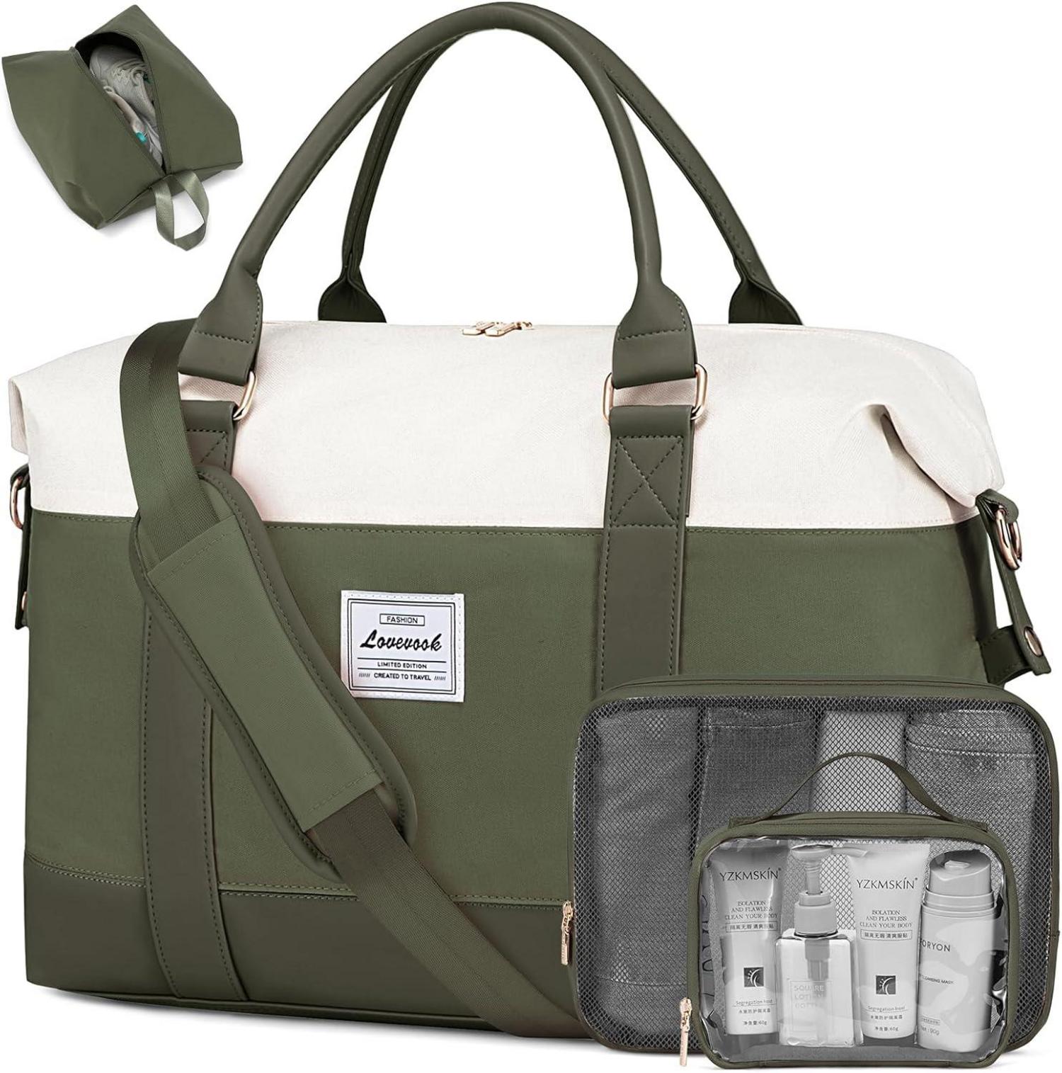 Sporttasche Damen Reisetasche mit Schuhfach wasserdicht 30L