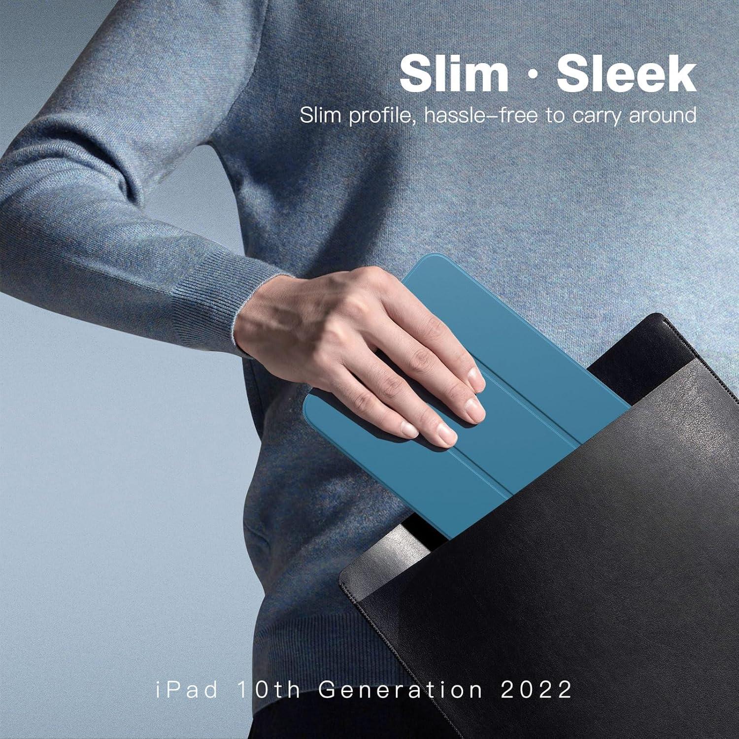 iPad 10.9 Smart Case Cover Schlank Schutzhülle Pfauenblaugrün