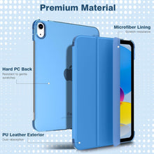 iPad 10.9 Hülle Smart Case Cover Blaue Welle Transluzent Schutzhülle