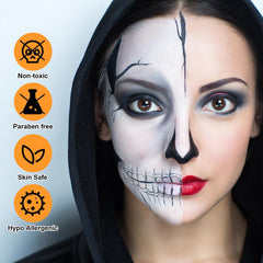 Profi Gesichts- und Körperschminke für Halloween und Fasching