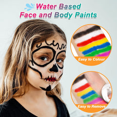 Profi-Schminke Gesichtsbemalung und Bodypainting 90g Aqua Farben Schwarz