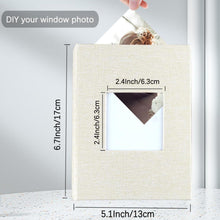 Mini Fotoalbum 4x6 52 Taschen Leinen Beige 2 Packs