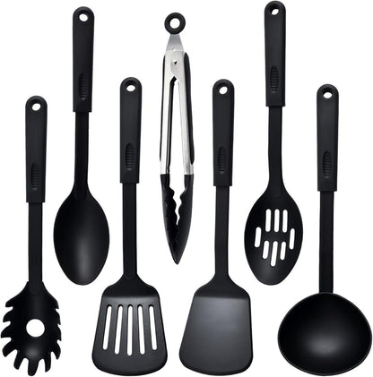 Küchenhelfer Set 7-teilig Nylon Spülmaschinenfest Schwarz