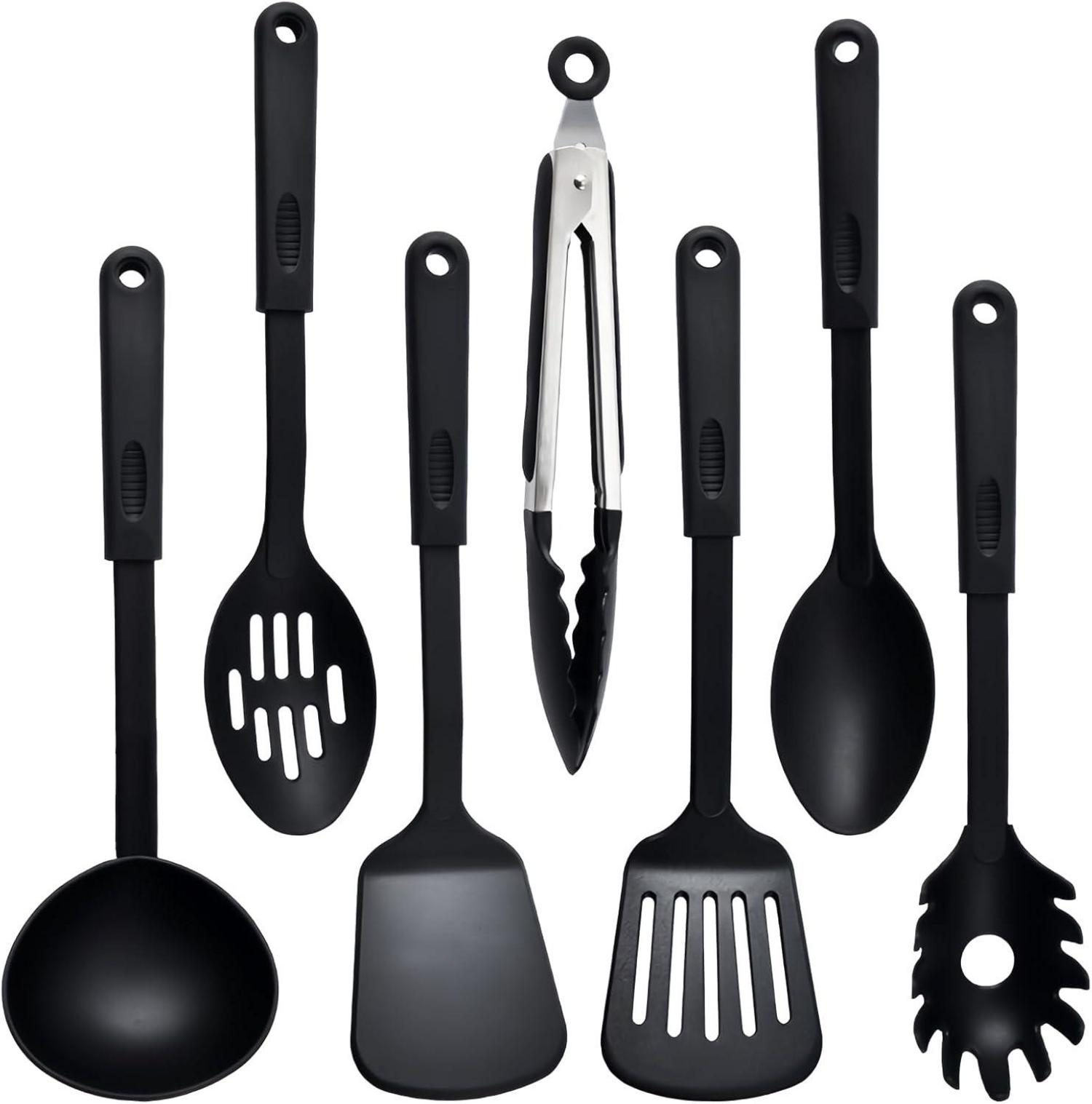 Küchenhelfer Set 7-teilig Nylon Kochutensilien Antihaft