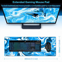Gaming Mauspad XL 800x300mm Vernähte Kanten Wasserdicht