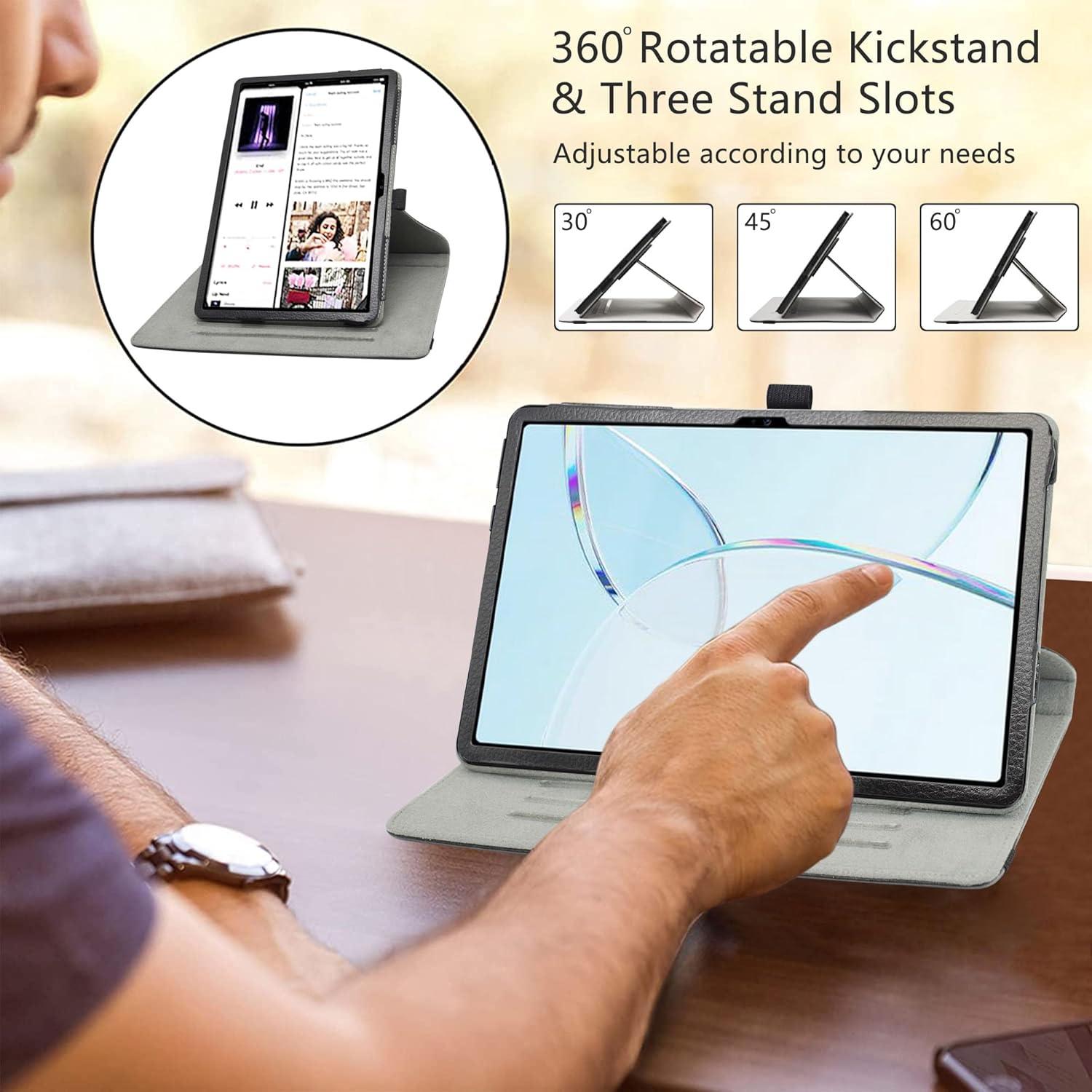 LiuShan Rotating hülle für DOOGEE T10E - 360° Drehbares Stand Case Schwarz