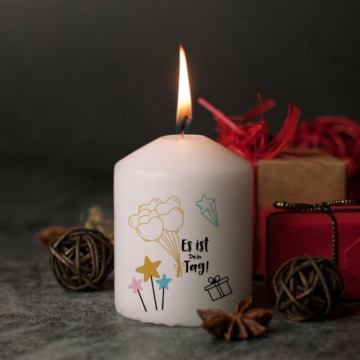 Kerzentattoos 4er Set A5 Geburtstag DIY Geschenk Happy Birthday