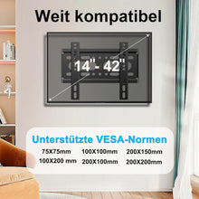 TV Wandhalterung 14-42 Zoll bis 25kg VESA 200x200 Ultra Dünn