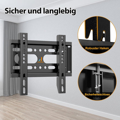 TV Wandhalterung 14-42 Zoll bis 25kg, VESA 200x200, Ultra Dünn, Flachbildschirm Wandhalterung