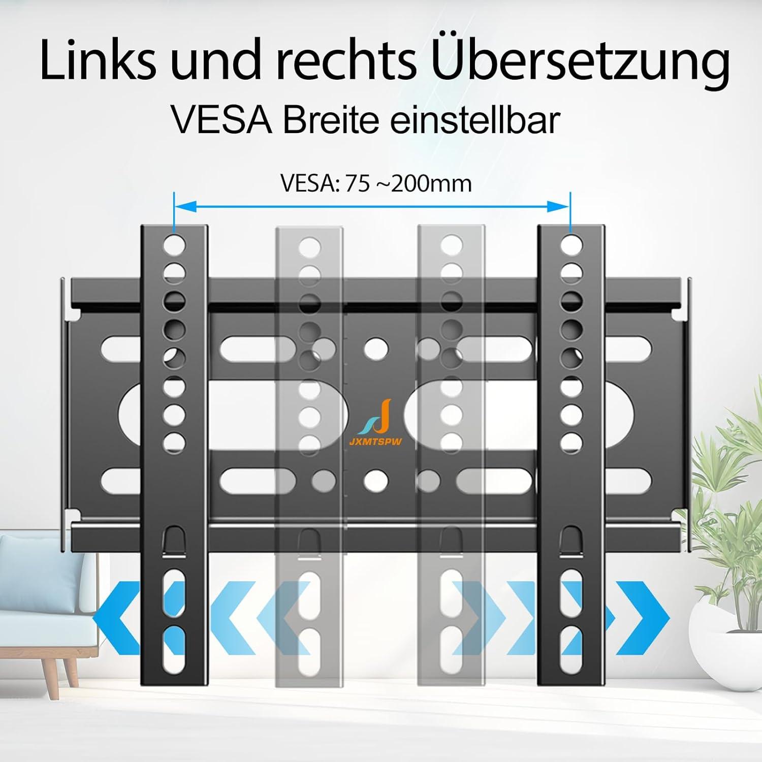 TV Wandhalterung für 14-42 Zoll TV bis 25kg VESA 200×200 Ultra Dünn