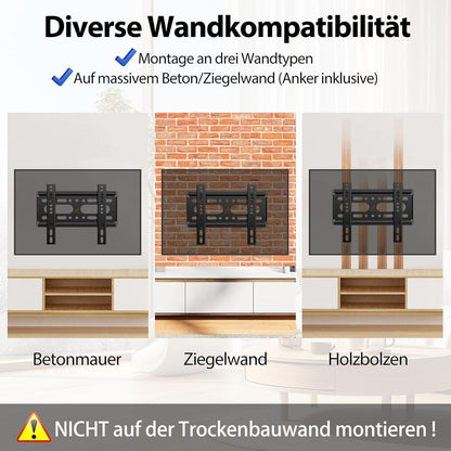 TV Wandhalterung für 14-42 Zoll TV bis 25kg VESA 200×200 Ultra Dünn