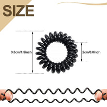 12 Spiral Haargummis Telefonkabel Elastisch Zopfgummi Damen